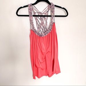 Daytrip Pink Crochet Tank